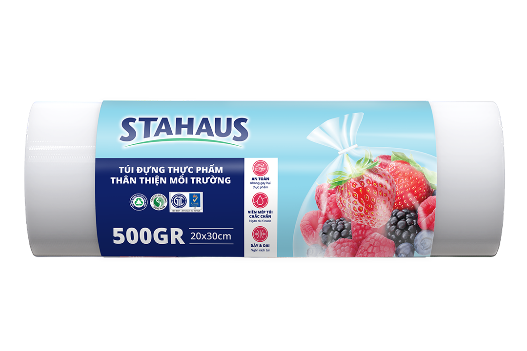 Túi đựng thực phẩm TTMT STAHAUS 20x30cm cuộn 500Gr